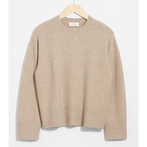 & Other Stories Relaxed Fit Knitted Sweater in Mole